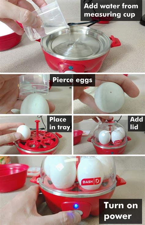 Dash egg cooker instructions - Place the eggs in the bottom of the egg cooker. Add water or non-dairy milk as needed to make sure everything is submerged. Cover the eggs with a thin layer of oil or cooking spray. Set the egg cooker on medium-high heat and cook for about 8 minutes, or until set and golden brown around the edges. Serve warm, topped with your favorite …